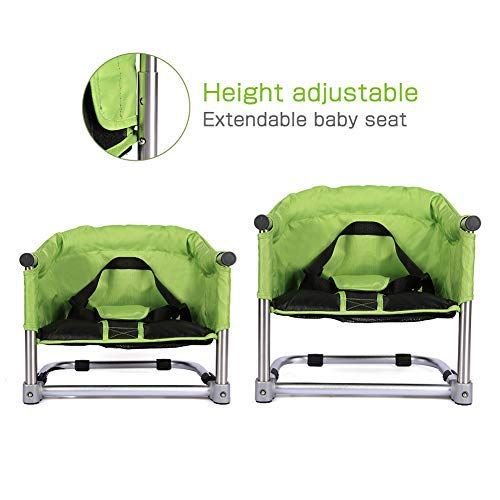  [아마존베스트]Toogel Portable Booster Seat, Travel Booster Feeding Seat W/Carrying Bag|Folding High Chair for Home &...