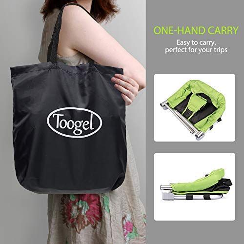  [아마존베스트]Toogel Portable Booster Seat, Travel Booster Feeding Seat W/Carrying Bag|Folding High Chair for Home &...