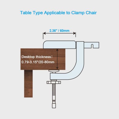  Toogel Hook On Hight Chair, Clip on Table Chair w/Fold-Flat Storage Feeding Seat -Fast Table Chair