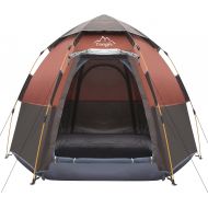 [아마존베스트]Toogh 3-4 Person Camping Tent Backpacking Tents Hexagon Waterproof Dome Automatic Pop-Up Outdoor Sports Tent Camping Sun Shelters Provide Top Rainfly, Advanced Venting Design
