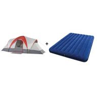 Toogh Ozark Trail Weatherbuster 9 Person Dome Tent with Two Bonus Queen Airbeds Value Bundle