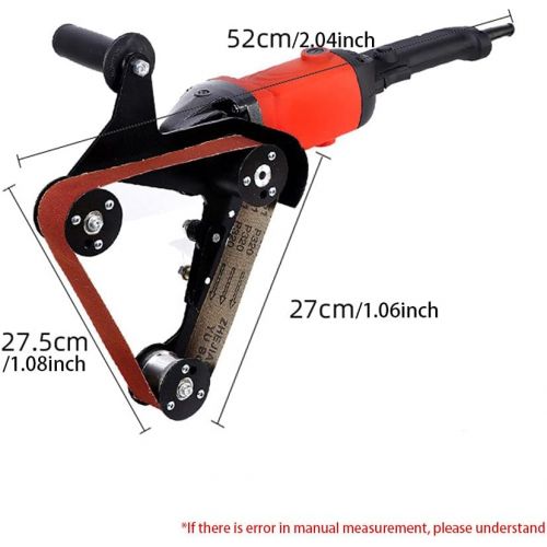  Tookie Belt Sander Attachment,Adapter Angle Grinder Bearing Sanding Support Tool Pipe Tube Bracket Accessories Cast Iron ABS Polishing Professional Accessories (5/8”-11 UNC)