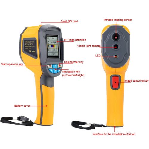  Tools for instrument Hti HT-02D Thermal Imaging Camera, Handheld Infrared (IR) Thermal Imager & Visible Light Camera with IR Resolution 1024Pixels & Temperature Range from -20~300°C,6Hz Refresh Rate