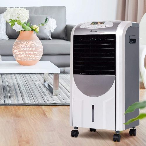  Toolsempire Evaporative Air Conditioner Cooler Fan and Heater Humidifier Portable 3 Wind Speed Remote Control