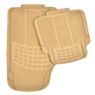 Toolsempire Car Floor Mats - Front & Rear Mat for All Season Universal Auto (4PC Beige)