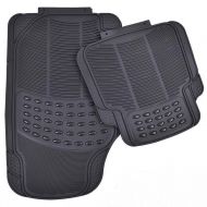 Toolsempire Car Floor Mats - Front & Rear Mat for All Season Universal Auto (4PC Black)