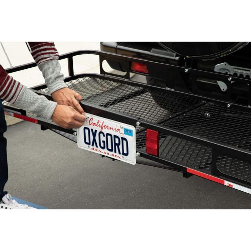  Tooluxe OxGord Universal Auto Steel Rear Hitch Mount Carrier Basket for Cars/Trucks/SUV - Max Capacity of 500Lbs