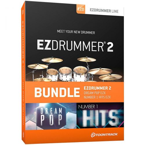  Toontrack},description:This bundle combines the world’s most intuitive drum production tool with two (2) additional EZX sound libraries specifically designed for modern pop music p