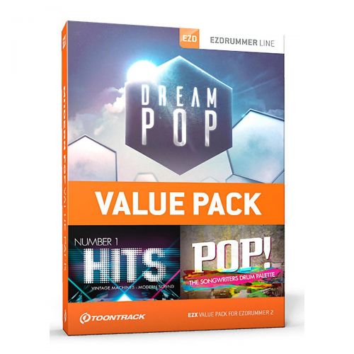  Toontrack},description:On top of great savings, this EZX Value Pack gives you three individual EZX expansions, each with its own unique sonic identity but all with one thing in com