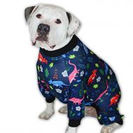 Tooth & Honey Big Dog Pajamas/Dinosaur Dog Pajamas/Slim fit/Lightweight Pullover Pajamas/Full Coverage Dog pjs/Please REASE Size Chart Before Ordering.