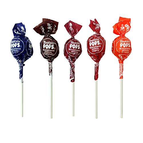  [아마존 핫딜] [아마존핫딜] Tootsie Roll Tootsie Pops Miniatures, Assorted Flavor Pops, 300 Count