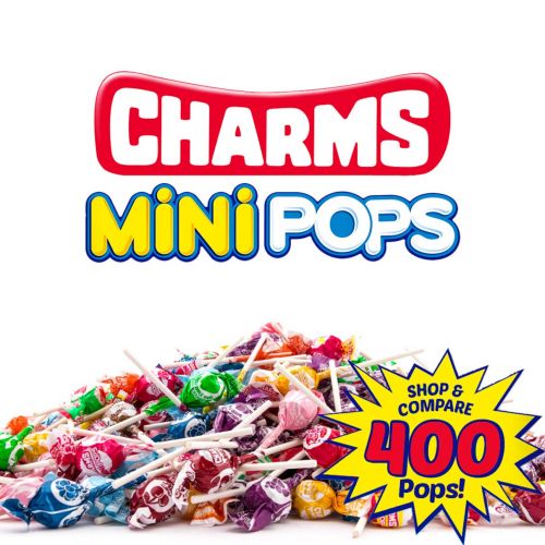  [아마존 핫딜] [아마존핫딜]Tootsie Roll Charms Mini Pops 18 AssortedLollipopFlavors with ResealableTrick or Treat HalloweenCandy Bag (400 Count)Peanut Free, Gluten Free