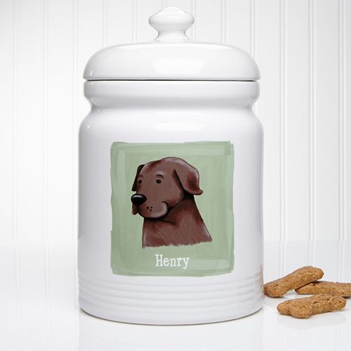  Top Dog Breeds 10.5-Inch Dog Treat Jar