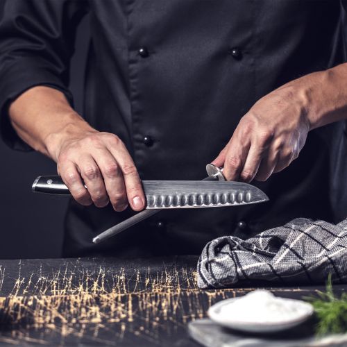  Top Chef 5 Piece Stainless Steel Knife Set - Portable