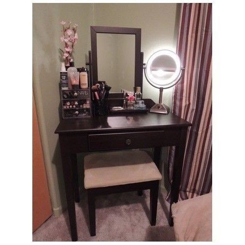  Top Discount Products Ltd Vanity Table Set Mirror Stool Bedroom Furniture Dressing Tables Makeup Desk Gift