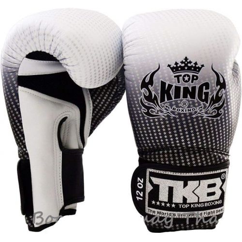  KINGTOP Top King Muay Thai Boxing Gloves Size: 8 10 12 14 16 oz Color: Black White Red Green Blue Pink Yellow Gold Silver. Design: Air, Super Star, Empower Creativity, Ultimate. Training S