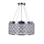 Top Lighting Chrome Finish Modern Crystal Chandelier, Pendant Hanging or Flush Mount Ceiling Lighting Fixture