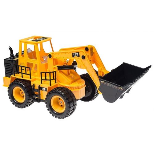  Top Race TR-113 5 Channel Full Functional Front Loader, Electric RC Remote Control Construction Trac
