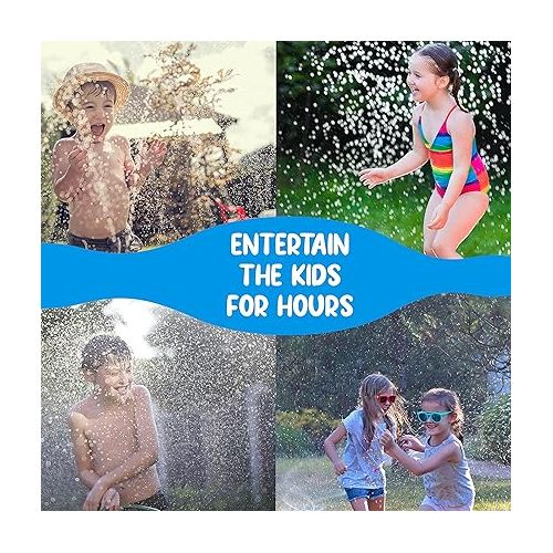  Water Sprinkler Splashpad for Kids Play Mat Outdoor Water Summer Toys Inflatable Baby Toddler Pool for Boys Girls Outdoor Pool Toy with Beach Balls for Age 3 4 5 6 7 8 9 10