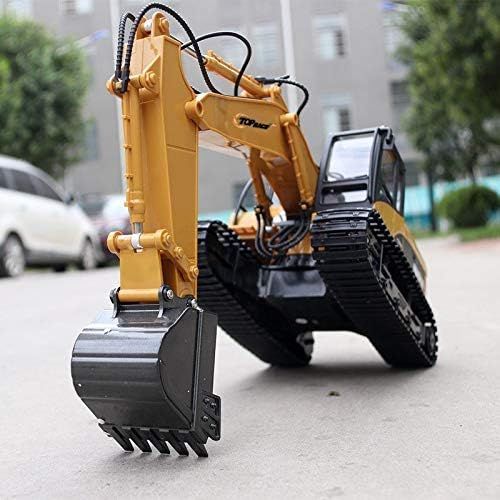  [아마존핫딜][아마존 핫딜] Top Race 15 Channel Full Functional Remote Control Excavator Construction Tractor, Excavator Toy with 2.4Ghz Transmitter and Metal Shovel  TR 211