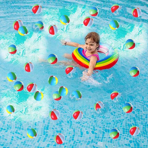  Top Race Inflatable Beach Balls 5 inch for The Pool, Beach, Summer Parties, Gifts and Decorations (25 Balls)