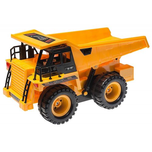  Top Race TR-112 5 Channel Fully Functional RC Dump Truck with Lights and Sound