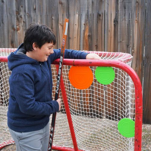  Top Shelf Targets, LLC Combo Pack Magnetic Shooting Targets (Sniper 8-inch 4 Pack Set and Super Sniper 6-inch 4 Pack Set) for Hockey and Lacrosse by Top Shelf Targets | Excellent Practice Tool & Training