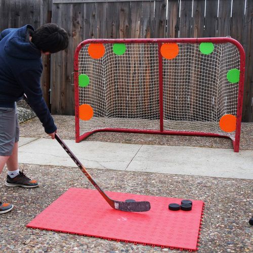  Top Shelf Targets, LLC Combo Pack Magnetic Shooting Targets (Sniper 8-inch 4 Pack Set and Super Sniper 6-inch 4 Pack Set) for Hockey and Lacrosse by Top Shelf Targets | Excellent Practice Tool & Training