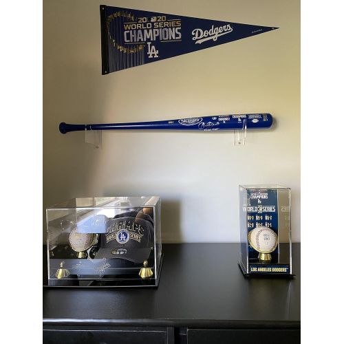  Top Stage Baseball Bat Wall Mount Display Rack Holder Stand, Clear Acrylic