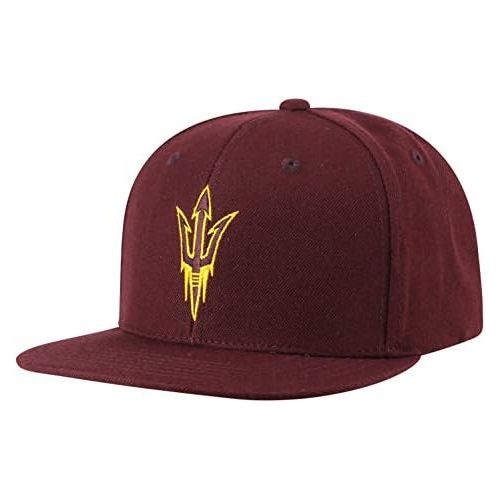  Top of the World NCAA Mens Flat Brim Fitted Hat Team Icon