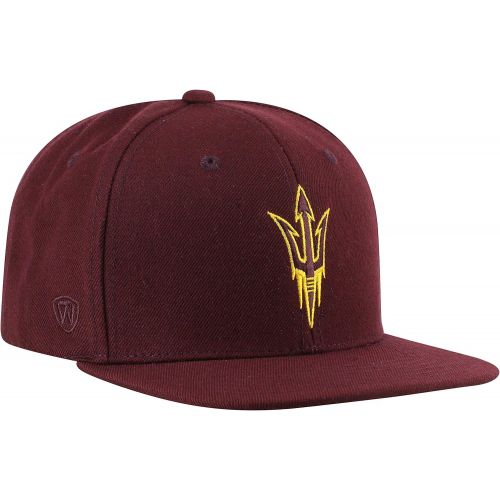  Top of the World NCAA Mens Flat Brim Fitted Hat Team Icon