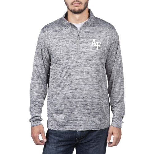  Top of the World NCAA Mens Dark Heather Space Dyed Poly Quarter Zip Pullover