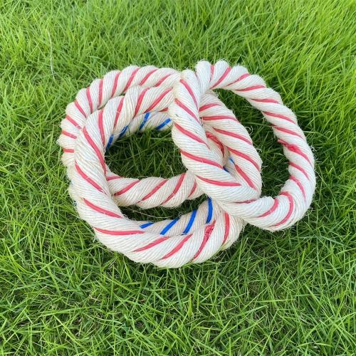  TopEmp Ring Toss Games with 6pcs Straw Rings Outdoor Fun Family Game for Backyard, Party or Office for Kids and Adults