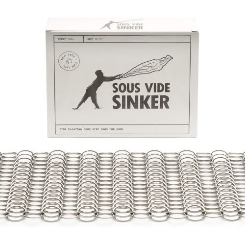  TopHat Sous Vide Sinker Weight (1.2 Pounds) Stainless Steel Sous Vide Weights to Prevent Undercooked Food - Covers the Entire Sous Vide Food Bag