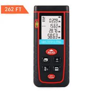 TopOne Digital Laser Measuring Tape Laser Measurement Tool with LCD Backlight Display for Distance and Angle Measurement,Area and Volume Calculation (Accuracy 0.2cm) (S-262Ft)