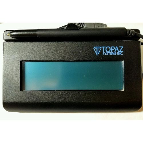  Topaz Systems Topaz SignatureGem T-LBK462-HSB-R 1X5 Backlit LCD Signature Capture Pad USB Connection