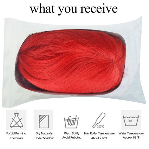  Topbuti 28 Womens Hair Wig New Fashion Womans Long Big Wavy Hair Heat Resistant Wig for Cosplay Party Costume (Red)