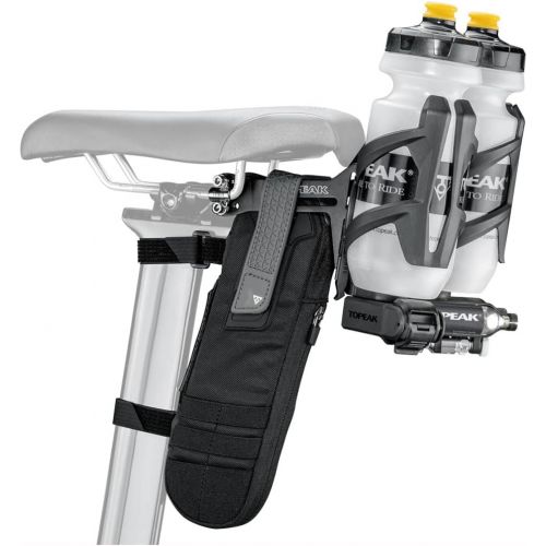  Topeak Tri Backup per i/V Holder Drinking Bottle Saddle Rail Bracket Aerodynamic 1580008