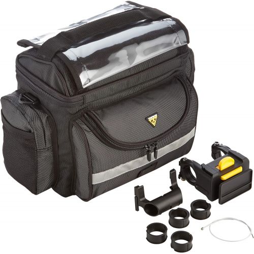  Topeak TourGuide Handlebar Bag DX Unisex Adult Satchel, Black, One Size