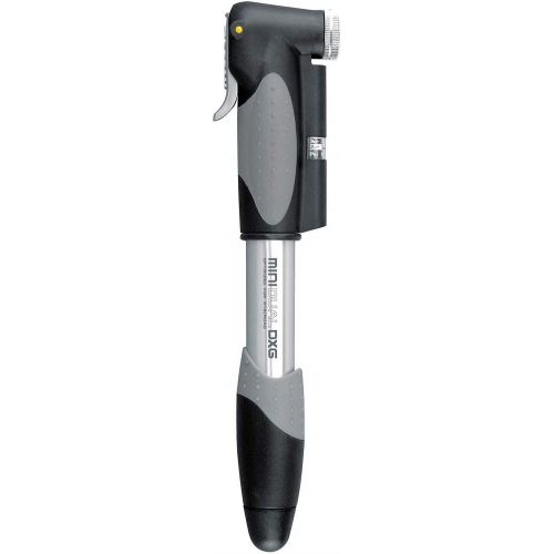  Topeak Mini DXG MasterBlaster Bike Pump , Silver/Black, ?L x W x H ?23.1 x 4.7 x 3.2 cm / 9.1” x 1.9” x 1.3”