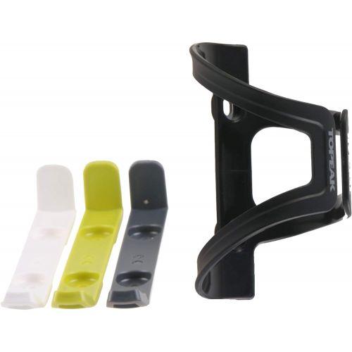  Topeak Unisexs Dualside EX Bottle Cage, Black/White/Green, One Size