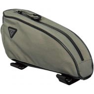 Topeak TopLoader, top Tube/Head Tube Mount bikepacking Bag, 0.75 Liter, Green Color w/Gray Logo