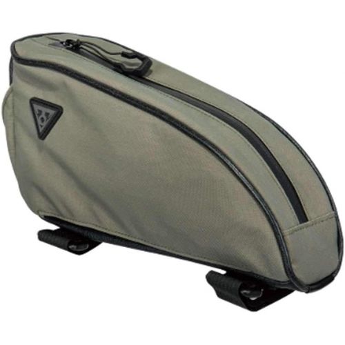  Topeak TopLoader, top Tube/Head Tube Mount bikepacking Bag, 0.75 Liter, Green Color w/Gray Logo