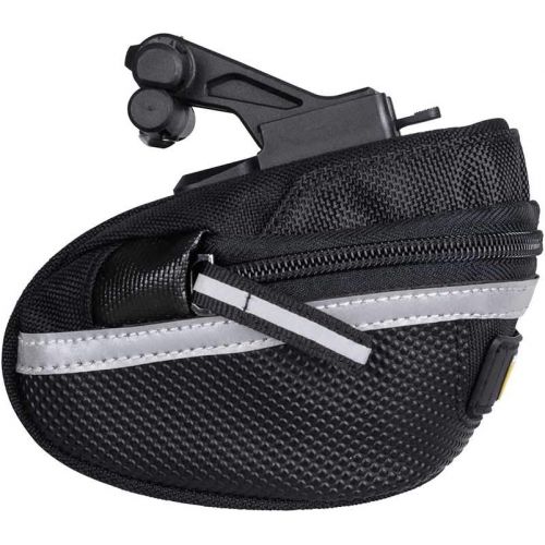  Topeak Wedge Pack II Seat Bag with Micro F25 Fixer Black, 4.9x 3.3 x 3.7-Inch