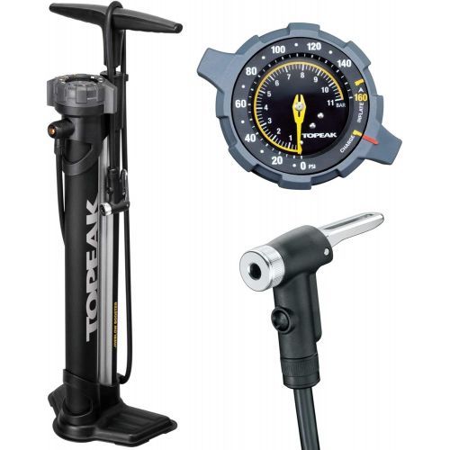  Topeak Unisexs Joeblow Booster Floor Pump, Black, One Size