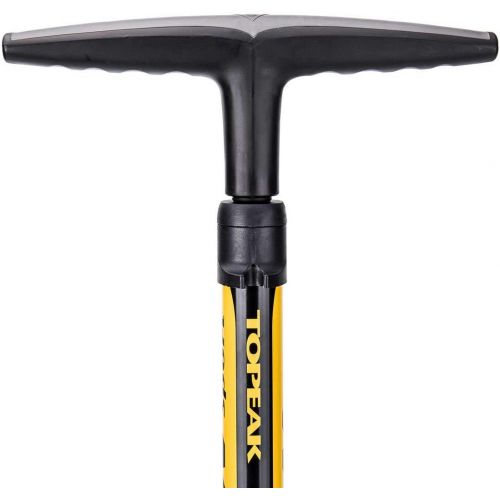  Topeak Joe Blow Sport III High Pressure Floor Pump, Frustration Free Packaging Yellow, 29.1 x 9.8 x 7.3 inches