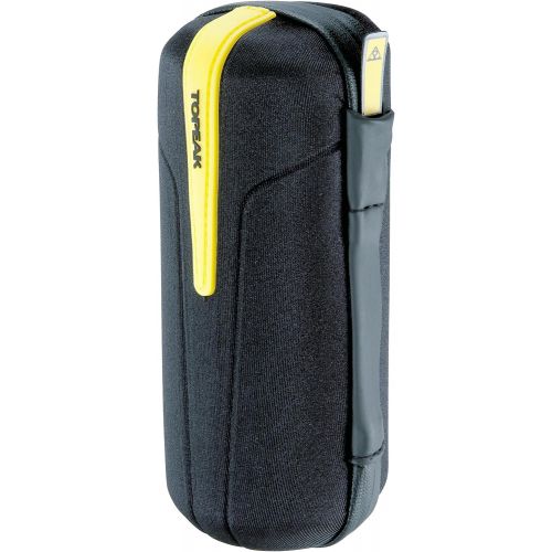  Topeak CagePak Handlebar Bike Bag, Black, Yellow, 18 x 7.4 cm / 7.1” x 2.9”