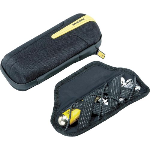  Topeak CagePak Handlebar Bike Bag, Black, Yellow, 18 x 7.4 cm / 7.1” x 2.9”