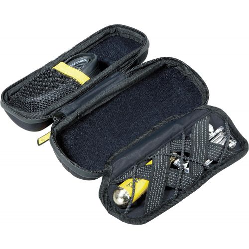  Topeak CagePak Handlebar Bike Bag, Black, Yellow, 18 x 7.4 cm / 7.1” x 2.9”