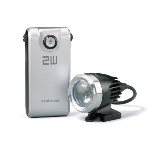  Topeak WhiteLite HP 2W Bicycle Light with Battery Pack